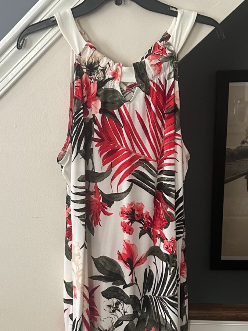 Black House White Market Sleeveless Floral Tunic – Size XL